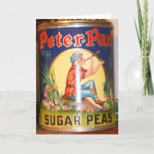 "Peter Pan Sugar Peas" Verjaardag Kaart