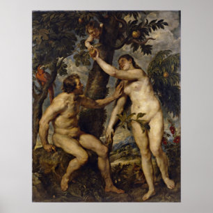 Peter Paul Rubens - Adam en Eva Poster