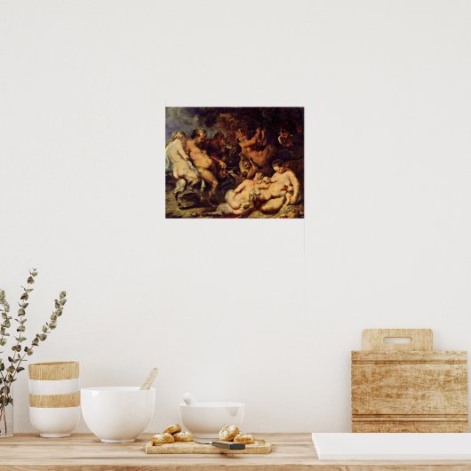 Peter Paul Rubens - Bacchanal Poster (Keuken)