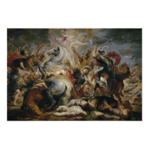 Peter Paul Rubens - De dood van Decius Mus Foto Afdruk