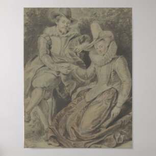 Peter Paul Rubens met zijn vrouw Isabella Brant Poster