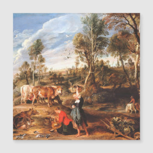 Peter Paul Rubens Milkmaids met vee in een land