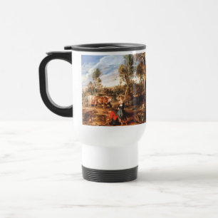 Peter Paul Rubens Milkmaids met vee in een land Reisbeker
