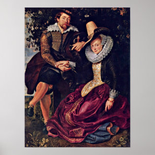 Peter Paul Rubens - Painter en zijn vrouw Poster