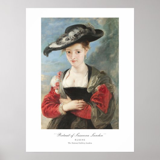 Peter Paul Rubens Portret van Susanna Lunden Paint Poster (Voorkant)