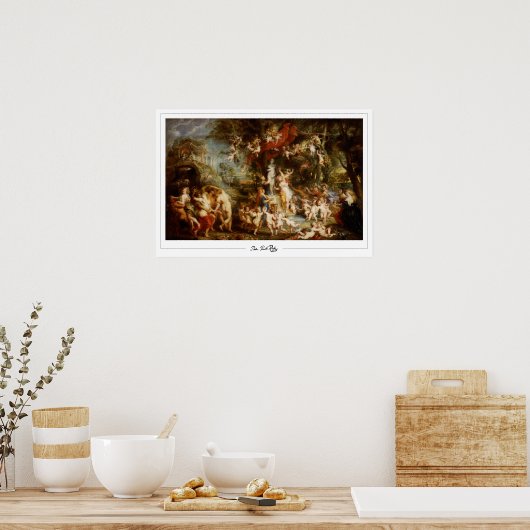Peter Paul Rubens Poster d'art Zedign #3 (Cuisine)