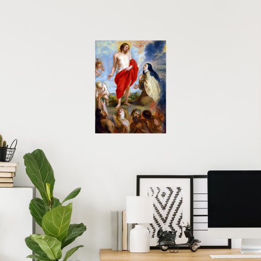 Peter Paul Rubens Saint Teresa Ávila Interceding Poster (Thuiskantoor)