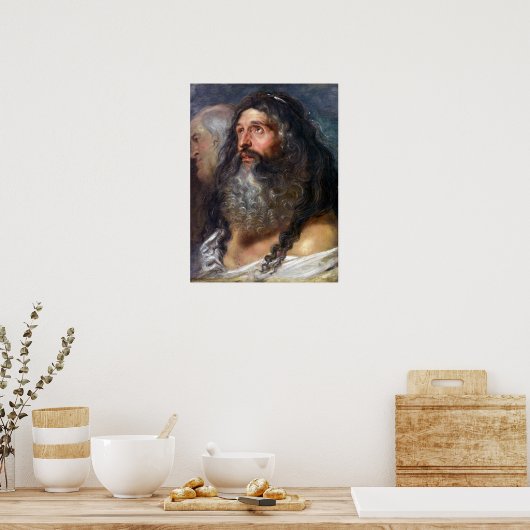 Peter Paul Rubens Studie van Twee Hoofden Poster (Keuken)