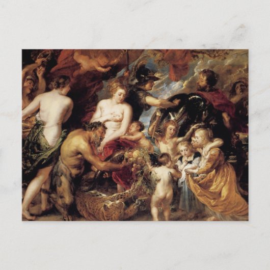Peter Paul Rubens - Vrede en Oorlog Briefkaart (Voorkant)