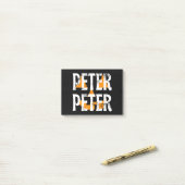 Peter Peter Fall Season Pumpkin Post-it® Notes (Op bureau)