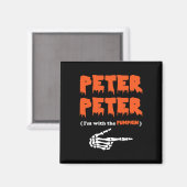 Peter Peter is bij de pompoen. Magneet (Voorkant / Achterkant)