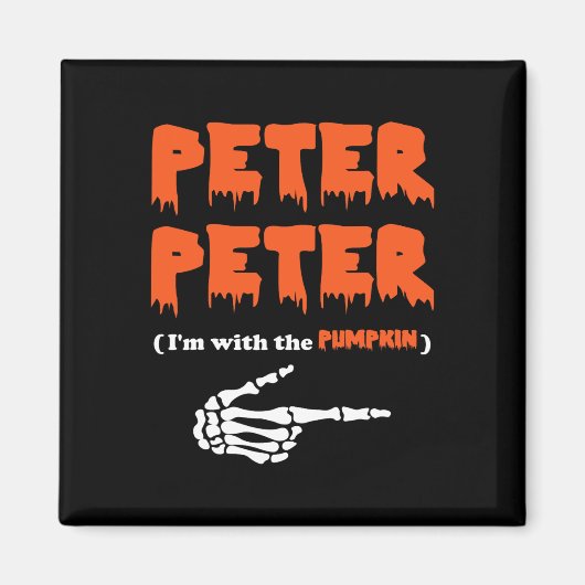 Peter Peter is bij de pompoen. Magneet (Voorkant)