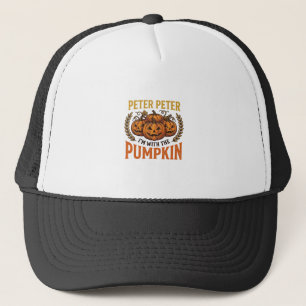 Peter Peter Pompoen Vintage Halloween T-shirt Ontw Trucker Pet