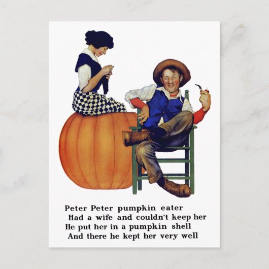 PETER PETER PUMPKIN EATER BRIEFKAART (Voorkant)