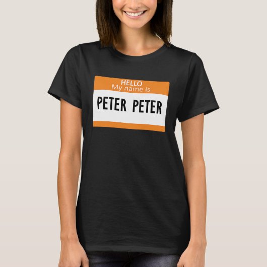 Peter Peter Pumpkin Eater  Halloween couples costu T-shirt (Voorkant)