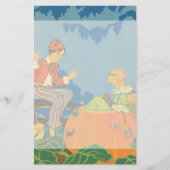 Peter Peter Pumpkin Eater, Nursery Rhyme Briefpapier (Voorkant)