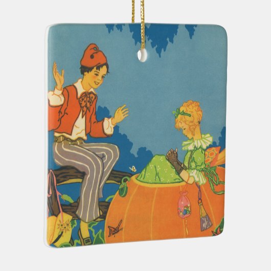 Peter Peter Pumpkin Eater,  Nursery Rhyme Keramisch Ornament (Rechts)