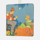 Peter Peter Pumpkin Eater,  Nursery Rhyme Keramisch Ornament (Links)