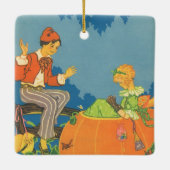Peter Peter Pumpkin Eater,  Nursery Rhyme Keramisch Ornament (Achterkant)