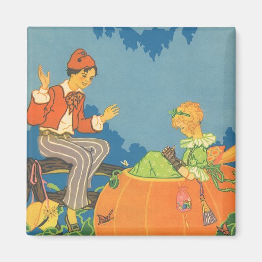 Peter Peter Pumpkin Eater,  Nursery Rhyme Magneet (Voorkant)