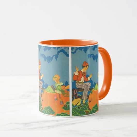 Peter Peter Pumpkin Eater,  Nursery Rhyme Mok (Voorkant rechts)