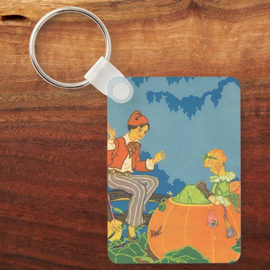 Peter Peter Pumpkin Eater,  Nursery Rhyme Sleutelhanger (Voorkant)