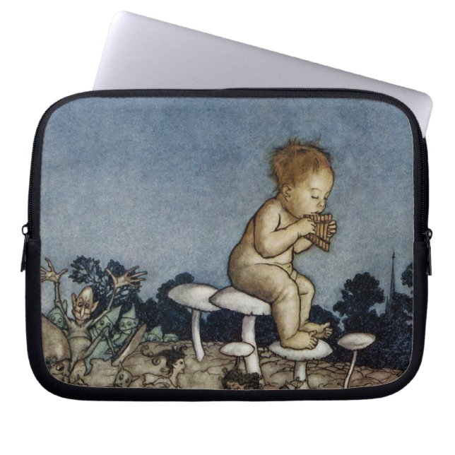 Peter Played Zijne Flute Laptop Sleeve (Voorkant)