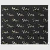 Peter Prénom Nom du papier cadeau (Plat)