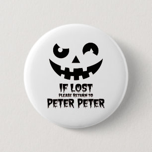 Peter Pumpkin Eater Halloween Couples Costume Ronde Button 5,7 Cm