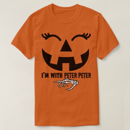 Peter Pumpkin Eater Wife Halloween Couple Costume T-shirt (Design voorkant)