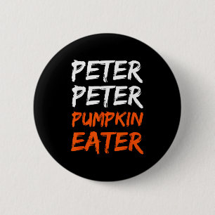 Peter Pumpkin kostuumeter Halloween Ronde Button 5,7 Cm