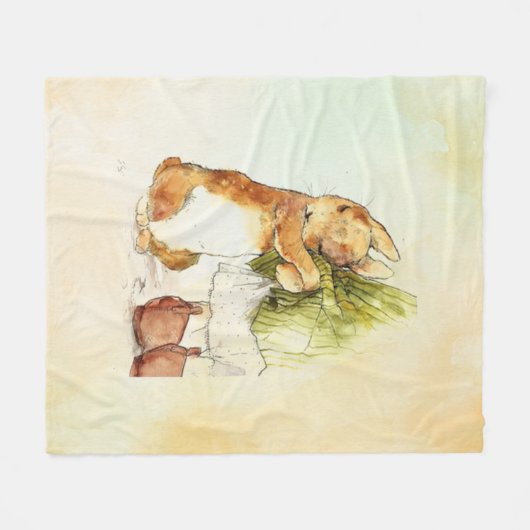 Peter Rabbit 9 Fleece Deken (Voorkant (Horizontaal))