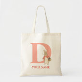 Peter Rabbit | Aangepaste diskette - Letter D-Canv Tote Bag (Voorkant)