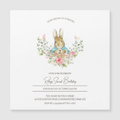 Peter Rabbit Anniversaire Invitation magnétique (Devant)