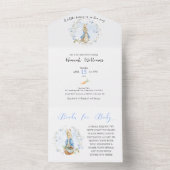 Peter Rabbit Baby Boy All in One Invitation (À l'intérieur)