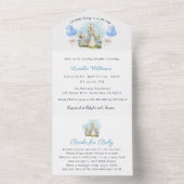 Peter Rabbit Baby Boy All in One Invitation (À l'intérieur)
