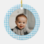 Peter Rabbit Baby Eerste Verjaardag Keramisch Ornament (Achterkant)