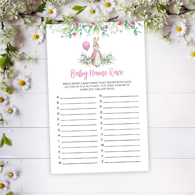 Peter Rabbit Baby Naam Race spel (Creator heeft geüpload)