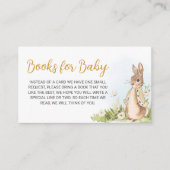 Peter Rabbit Baby shower Books for Baby Informatiekaartje (Voorkant)