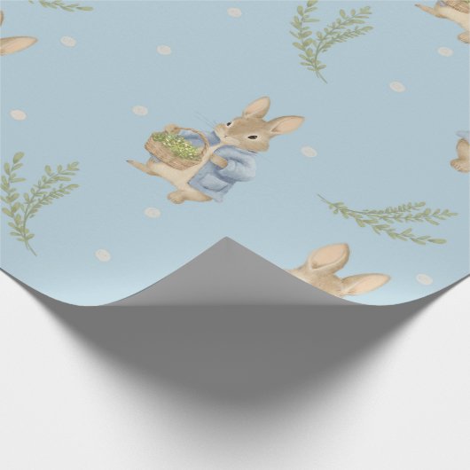 Peter Rabbit Baby shower Cadeaupapier (Hoek)