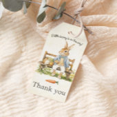 Peter Rabbit Baby shower Dank u Cadeaulabel