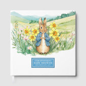 Peter Rabbit Baby shower de coeur Livre d'invité (Recto)