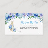 Peter Rabbit Baby shower Déchets Carte d'insertion (Devant)