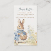 Peter Rabbit Baby shower Diaper Raffle Informatiekaartje (Voorkant)