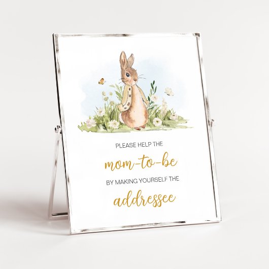 Peter Rabbit Baby shower Envelope Poster