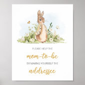 Peter Rabbit Baby shower Envelope Poster (Voorkant)
