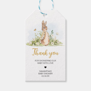 Peter Rabbit Baby shower Favor Tags Cadeaulabel