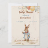 Peter Rabbit Baby shower Invitation (Devant)