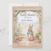 Peter Rabbit Baby shower Invitation (Devant)