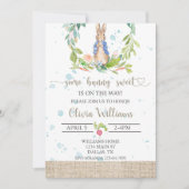 Peter Rabbit Baby shower Invitation (Devant)